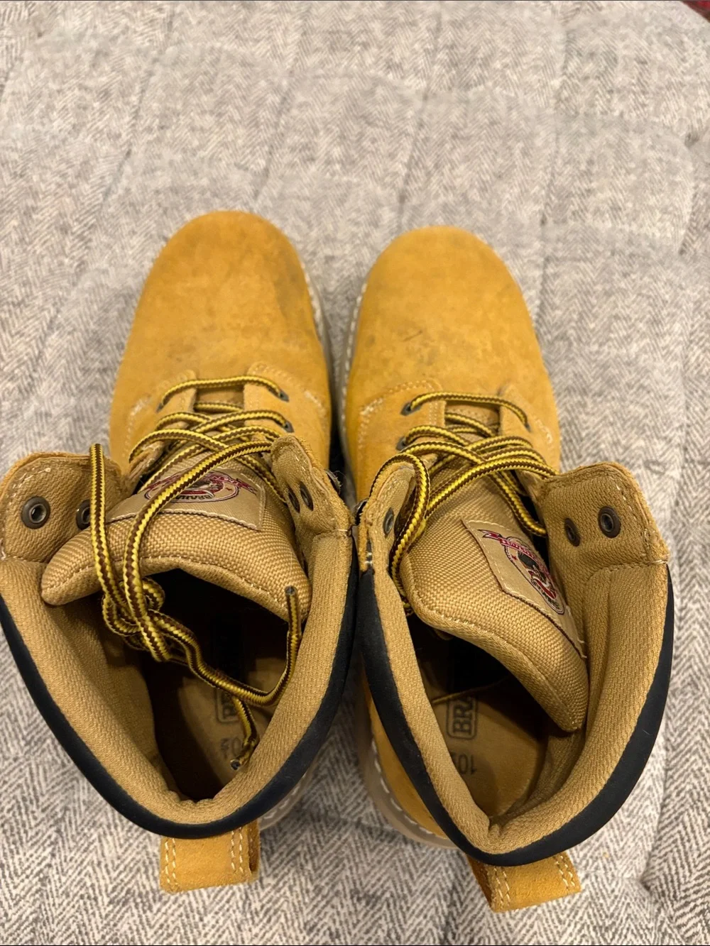Brahma 6” leather work boots size 10.5